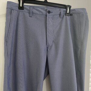 Mens Travis Mathew Golf Shorts Blue Pinstripe 34 Waist